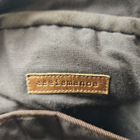 ASEISMANOS Crossbody Bag Plaid Corduroy Rectangle Handcrafted Made in Spain Cute - Picture 7 of 9